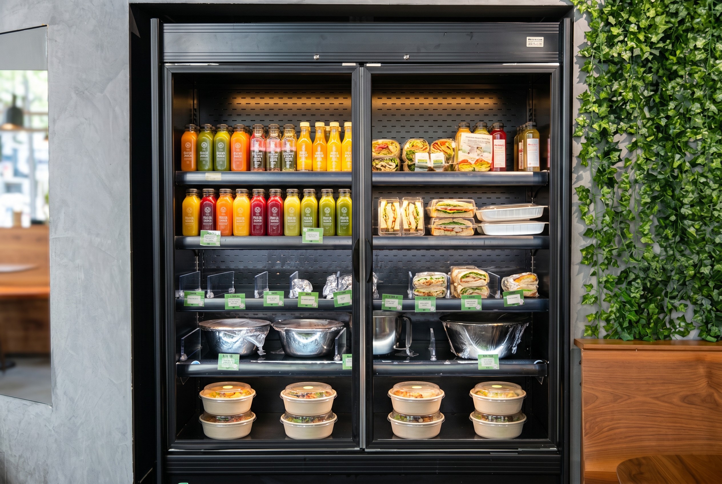 Le frigo self de la vente à l’emporter